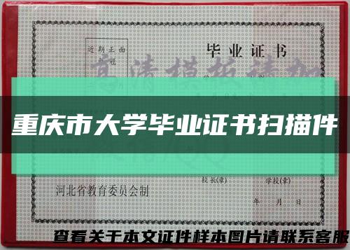 重慶市大學畢業證書掃描件縮略圖