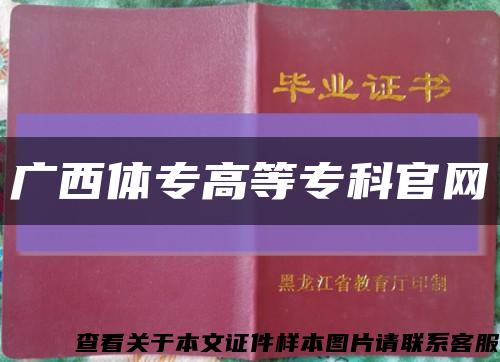 廣西體專高等?？乒倬W縮略圖