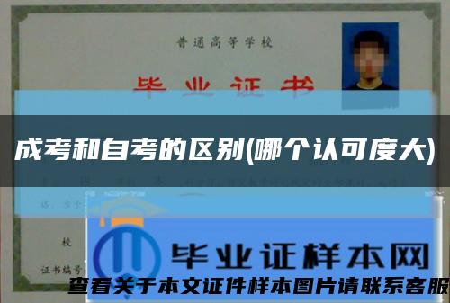 成考和自考的區別(哪個認可度大)縮略圖