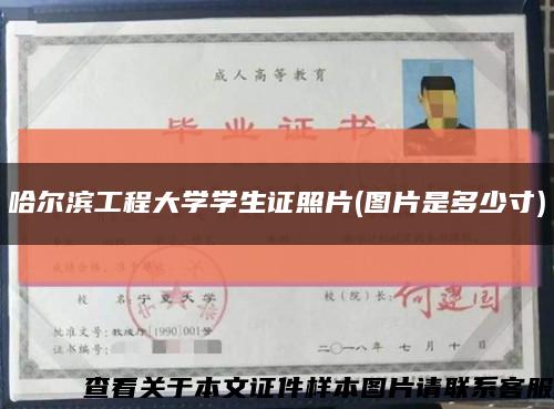 哈爾濱工程大學學生證照片(圖片是多少寸)縮略圖