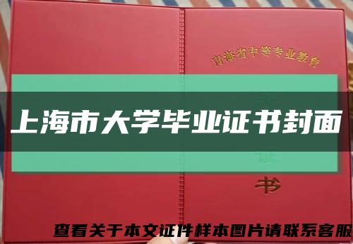 上海市大學畢業證書封面縮略圖