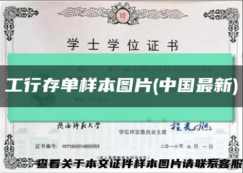 工行存單樣本圖片(中國最新)縮略圖