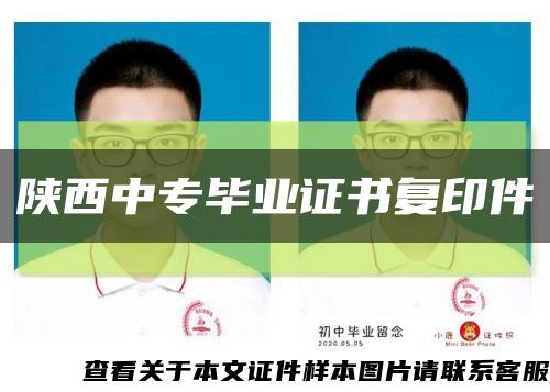 陜西中專畢業證書復印件縮略圖