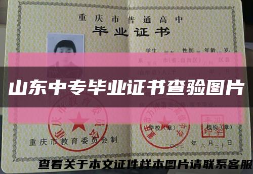 山東中專畢業證書查驗圖片縮略圖