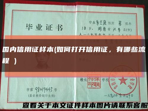 國內信用證樣本(如何打開信用證，有哪些流程 )縮略圖
