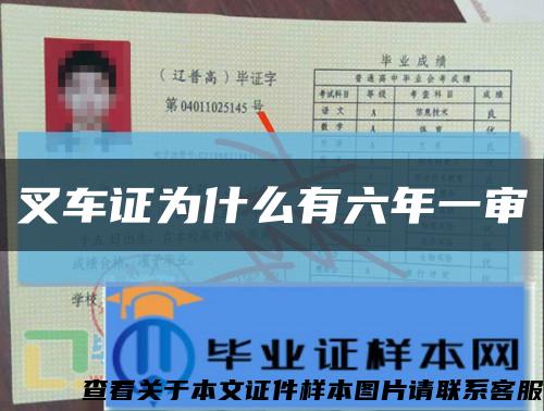 叉車證為什么有六年一審縮略圖