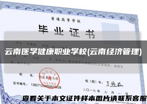 云南醫學健康職業學校(云南經濟管理)縮略圖