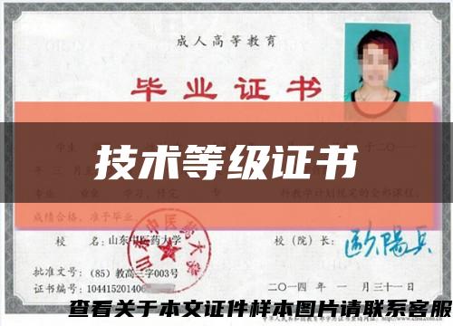 技術等級證書縮略圖