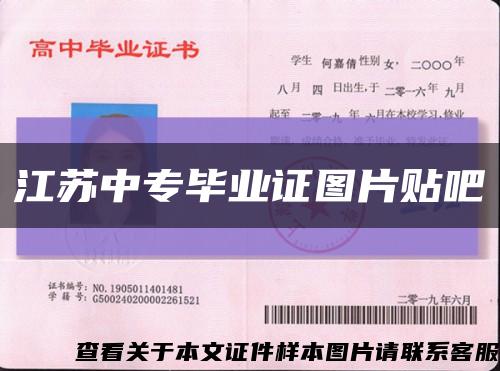 江蘇中專畢業證圖片貼吧縮略圖