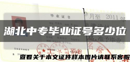 湖北中專畢業證號多少位縮略圖