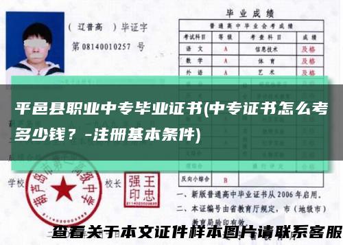 平邑縣職業中專畢業證書(中專證書怎么考多少錢？-注冊基本條件)縮略圖