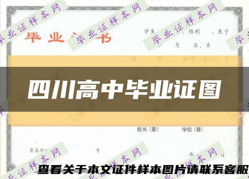 四川高中畢業證圖縮略圖