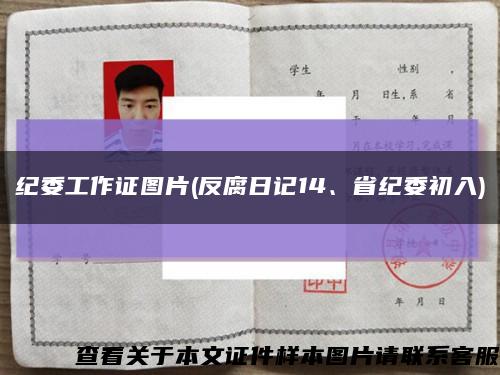 紀委工作證圖片(反腐日記14、省紀委初入)縮略圖