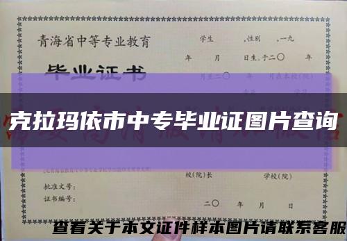 克拉瑪依市中專畢業證圖片查詢縮略圖