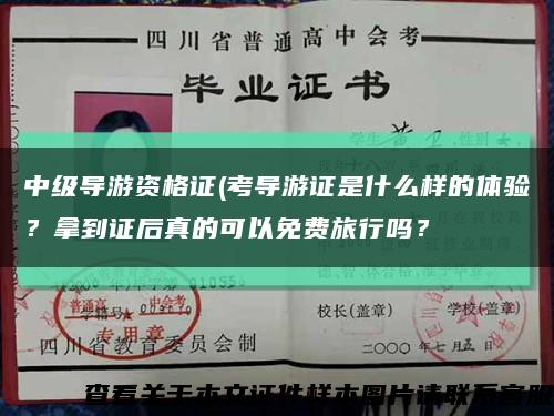 中級導游資格證(考導游證是什么樣的體驗？拿到證后真的可以免費旅行嗎？縮略圖