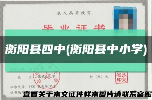 衡陽縣四中(衡陽縣中小學)縮略圖