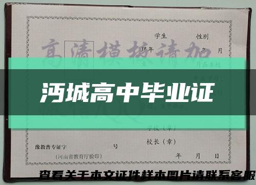 沔城高中畢業證縮略圖