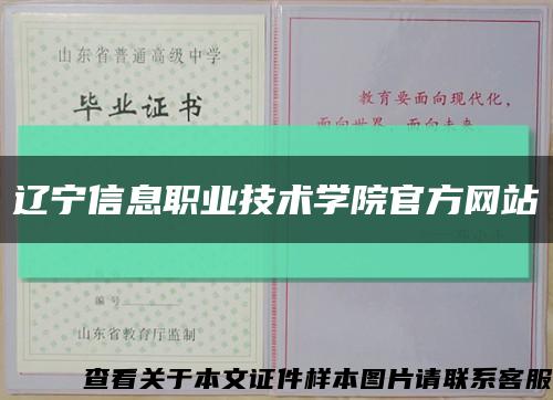 遼寧信息職業技術學院官方網站縮略圖