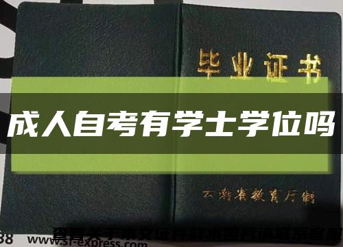 成人自考有學士學位嗎縮略圖