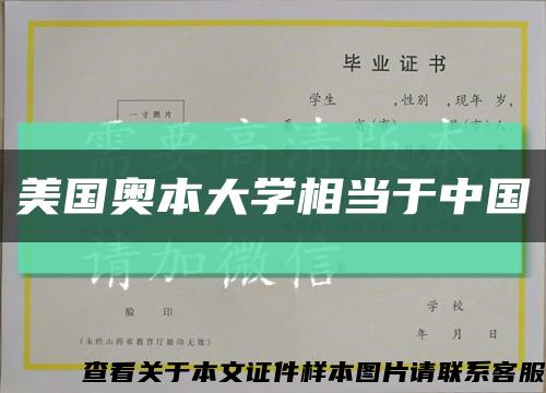 美國奧本大學相當于中國縮略圖