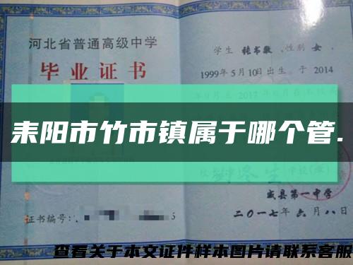 耒陽市竹市鎮屬于哪個管.縮略圖