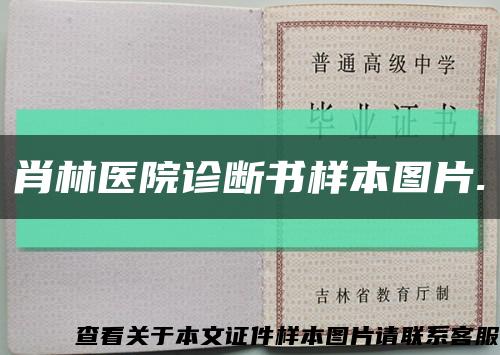 肖林醫院診斷書樣本圖片.縮略圖