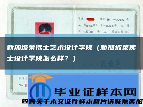 新加坡萊佛士藝術設計學院（新加坡萊佛士設計學院怎么樣？）縮略圖