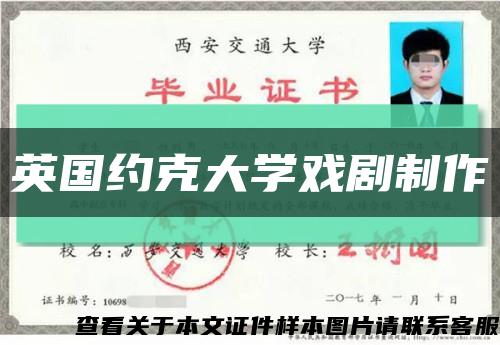 英國約克大學戲劇制作縮略圖