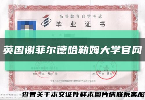 英國謝菲爾德哈勒姆大學官網縮略圖