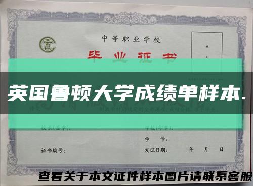 英國魯頓大學成績單樣本.縮略圖
