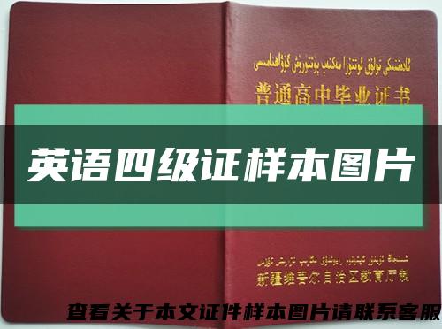 英語四級證樣本圖片縮略圖