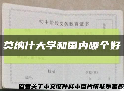 莫納什大學和國內哪個好縮略圖