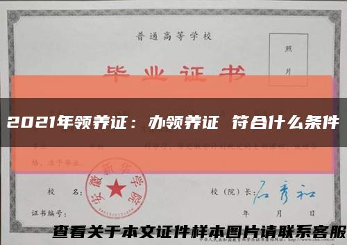 2021年領養證：辦領養證 符合什么條件縮略圖