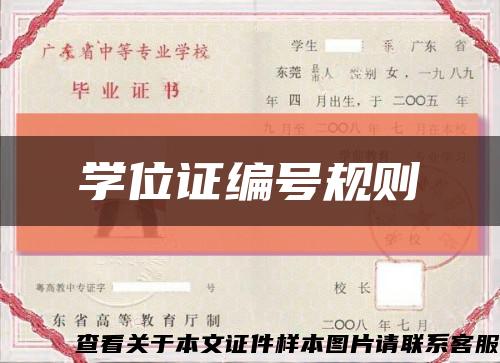 學位證編號規則縮略圖