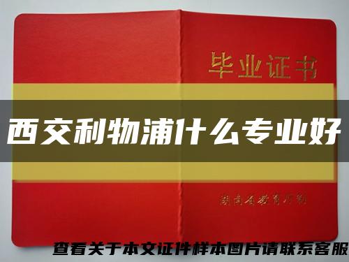 西交利物浦什么專業好縮略圖
