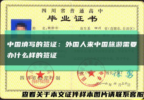 中國填寫的簽證：外國人來中國旅游需要辦什么樣的簽證縮略圖