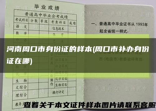 河南周口市身份證的樣本(周口市補辦身份證在哪)縮略圖
