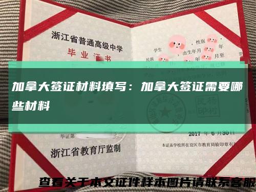 加拿大簽證材料填寫：加拿大簽證需要哪些材料縮略圖