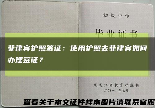 菲律賓護照簽證：使用護照去菲律賓如何辦理簽證？縮略圖
