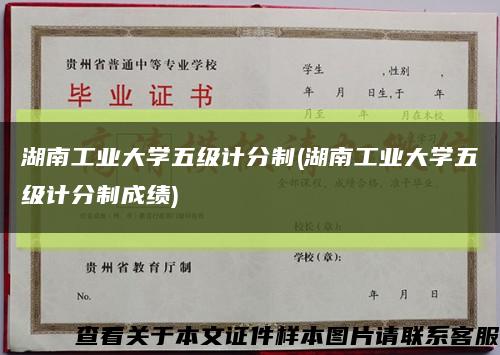 湖南工業大學五級計分制(湖南工業大學五級計分制成績)縮略圖
