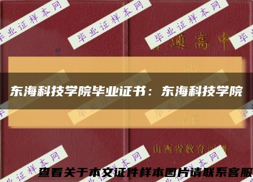 東?？萍紝W院畢業證書：東?？萍紝W院縮略圖