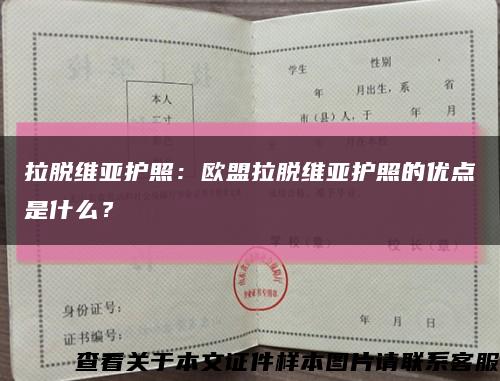 拉脫維亞護照：歐盟拉脫維亞護照的優點是什么？縮略圖