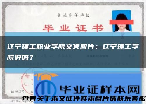 遼寧理工職業學院文憑圖片：遼寧理工學院好嗎？縮略圖
