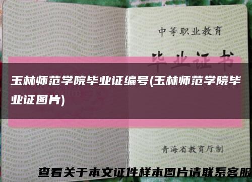 玉林師范學院畢業證編號(玉林師范學院畢業證圖片)縮略圖