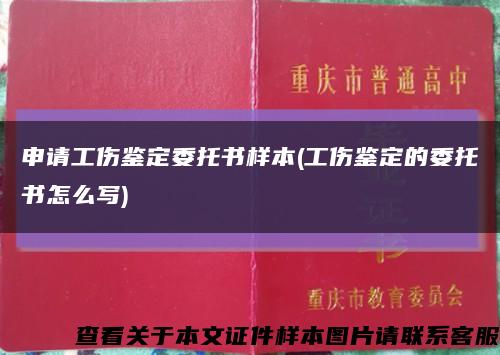 申請工傷鑒定委托書樣本(工傷鑒定的委托書怎么寫)縮略圖