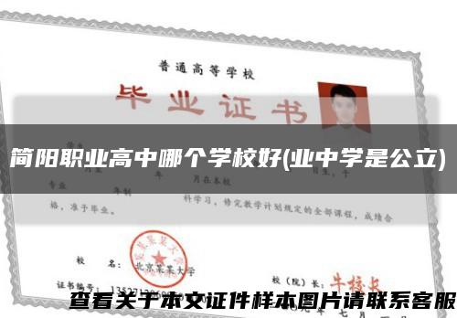 簡陽職業高中哪個學校好(業中學是公立)縮略圖