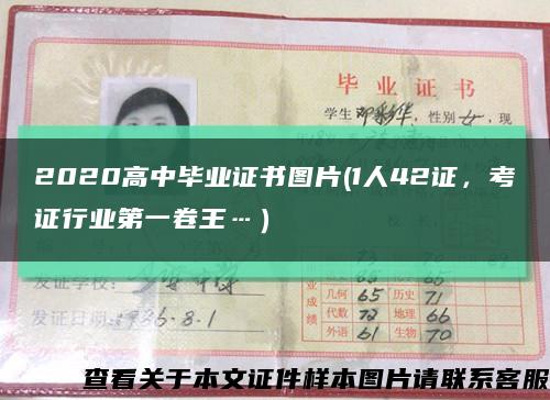 2020高中畢業證書圖片(1人42證，考證行業第一卷王…）縮略圖