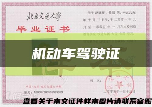 機動車駕駛證縮略圖