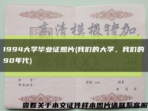 1994大學畢業證照片(我們的大學，我們的90年代)縮略圖