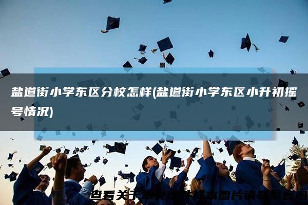 鹽道街小學東區分校怎樣(鹽道街小學東區小升初搖號情況)縮略圖